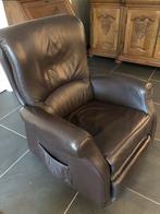 Elektrische sta-op relaxfauteuil, Huis en Inrichting, Fauteuils, Ophalen, 75 tot 100 cm, Leer, 50 tot 75 cm