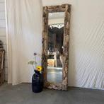 Spiegel - sprokkelhout - driftwood - 180 x 60 cm - TTM Wonen, Huis en Inrichting, Woonaccessoires | Spiegels, Www.ttmwonen.nl