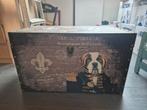 Grote Decoratieve Kist met Hond, Gebruikt, 50 tot 100 cm, 50 tot 75 cm, Ophalen of Verzenden