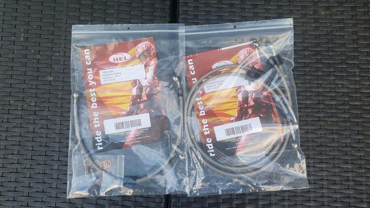 NIEUW! Hel stalen voor- en achterremleidingen Kawasaki Z800, Motoren, Tuning en Styling, Ophalen