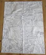 Lap Ikea stof 2004, design Maria Åström, wit met bladeren, Hobby en Vrije tijd, Stoffen en Lappen, Wit, Ophalen of Verzenden, Zo goed als nieuw