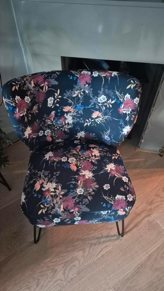 Bloemen Fauteuil - Stijlvol en Comfortabel, Huis en Inrichting, Stoelen, Zo goed als nieuw, Eén, Ophalen of Verzenden