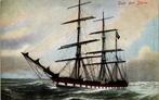 Door den Storm - Zeilschip, Verzenden, Voor 1920, Ongelopen, Voertuig