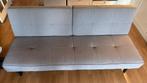 Grijze slaapbank met 3 standen voor rugleuning, Ophalen, 190 cm of minder, Zo goed als nieuw, Twijfelaar