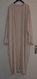Abaya jurk beige met goud gouden details one size, Ophalen, Zo goed als nieuw, Beige, Jurk