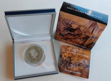 Zilveren 1/2 oz Prehistoric Art Cave of Chauvet 2011.  beschikbaar voor biedingen