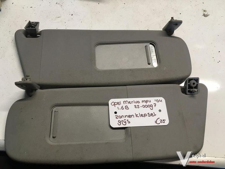 Opel Meriva 2004 1.6B 2500097  Zonnekleppen set grijs, Auto-onderdelen, Interieur en Bekleding, Gebruikt, Ophalen of Verzenden