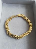 18k goud plated armband 8 mm breed, Ophalen of Verzenden, Nieuw, Goud, Goud