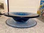 Orrefors Blauwe Glazen Schaal L H 5249-32 Design, Antiek en Kunst, Antiek | Glas en Kristal, Ophalen