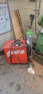 Hoekloos rc180 lasapparaat 400v met gasfles, Doe-het-zelf en Verbouw, Ophalen of Verzenden, Zo goed als nieuw, 150 tot 250 ampère