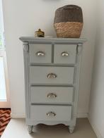 Oud vintage kastje commode kast grijs, Ophalen, Gebruikt, 50 tot 100 cm, Met lade(s)