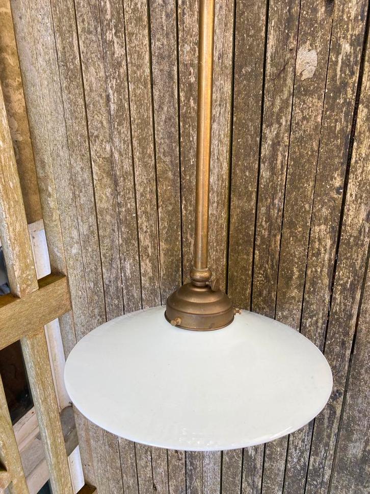 Hanglamp jaren 30, Huis en Inrichting, Lampen | Hanglampen, Zo goed als nieuw, Minder dan 50 cm, Ophalen of Verzenden