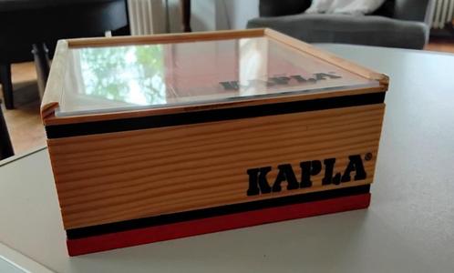 Houten doos met gekleurde Kapla - oranje - 40 stuks, Kinderen en Baby's, Speelgoed | Houten speelgoed, Zo goed als nieuw, Overige typen