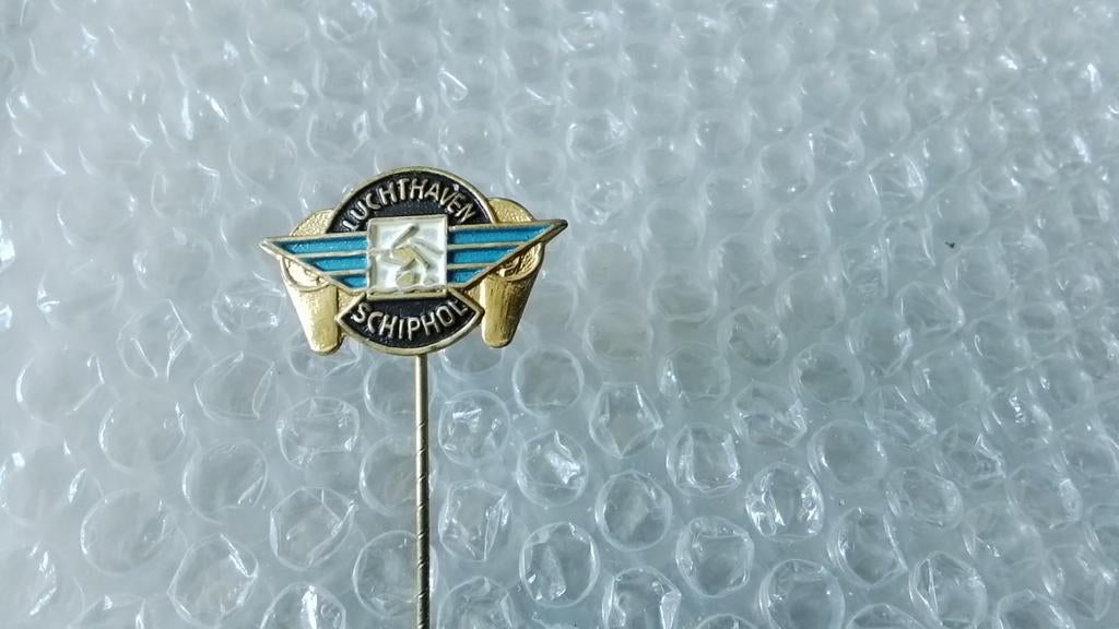 Speldje luchthaven Schiphol, Verzamelen, Speldjes, Pins en Buttons, Ophalen of Verzenden, Zo goed als nieuw, Overige onderwerpen