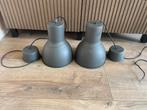 IKEA Hanglampen - 2 Stuks - Grijs Industrieel, Huis en Inrichting, Lampen | Hanglampen, Ophalen, Gebruikt, Metaal, Minder dan 50 cm