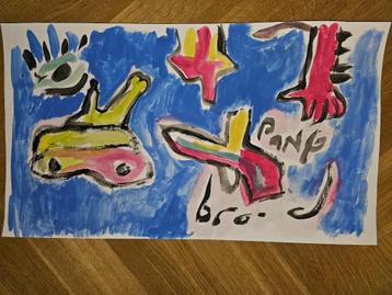 Herman Brood  Uniek werk  Gesigneerd beschikbaar voor biedingen