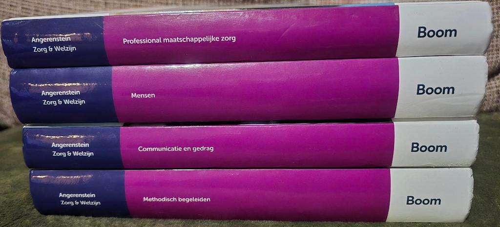 Angerenstein - Zorg & Welzijn Schoolboeken 4x, Boeken, Schoolboeken, Boom, Ophalen of Verzenden, Zo goed als nieuw, Huishoudkunde of Verzorging