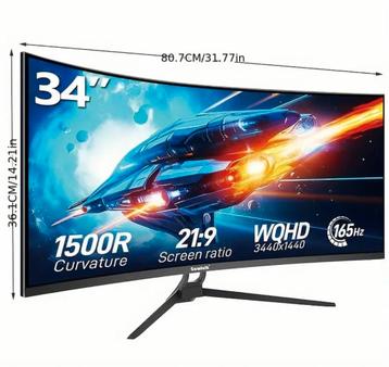 Nieuwe 34/32/27 inch ultrawide monitoren curved/flat beschikbaar voor biedingen