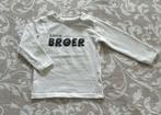 Kleine broer longsleeve maat 68, Jongetje of Meisje, Ophalen of Verzenden, Zo goed als nieuw, Prenatal