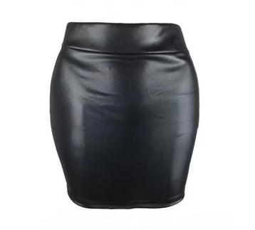 Mooie leerlook rok, tm 3XL beschikbaar voor biedingen