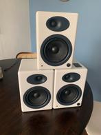 Audioengine 5 originele speakers, Gebruikt, 120 watt of meer, Front, Rear of Stereo speakers, Ophalen