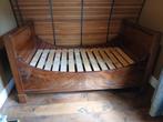 Antiek Twijfelaar Bed ca. 1880 met Lattenbodem, Antiek en Kunst, Antiek | Meubels | Bedden, Ophalen of Verzenden