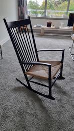Vintage schommelstoel Hans Wegner J16. jaren 60., Huis en Inrichting, Ophalen, Gebruikt, Bruin, Eén