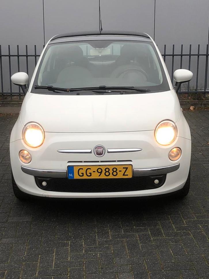 Fiat 500 1.2 2012 Wit, Auto's, Fiat, Bedrijf, ABS, Airconditioning, Bluetooth, Centrale vergrendeling, Navigatiesysteem, Panoramadak