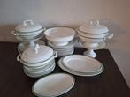 Societe Ceramique kinderservies met groene bies, Antiek en Kunst, Antiek | Servies los, Ophalen of Verzenden