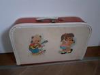 Vintage kinderkoffertje rood wit, Ophalen of Verzenden, Gebruikt