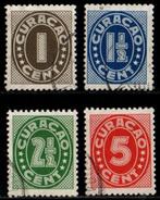 Curaçao nr. 153-154 en 156-157 Cijfer gestempeld, Postzegels en Munten, Ophalen of Verzenden, Gestempeld
