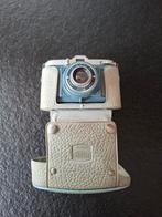 Vintage Bioka Bella Camera met lederen tas, Ophalen of Verzenden, Gebruikt, Compact, Overige Merken
