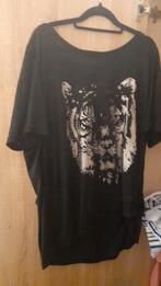 T-shirts met tijgerprint en strepen, Kleding | Dames, Grote Maten, Ophalen, Zo goed als nieuw, Zwart, Shirt of Top