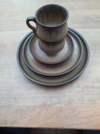 Aardewerk servies jaren 70, Ophalen, Zo goed als nieuw, Bord(en), Overige stijlen