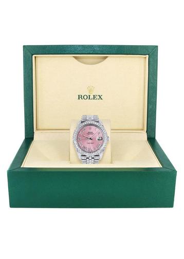 Rolex iced out / Moissanite / Met doos en factuur beschikbaar voor biedingen