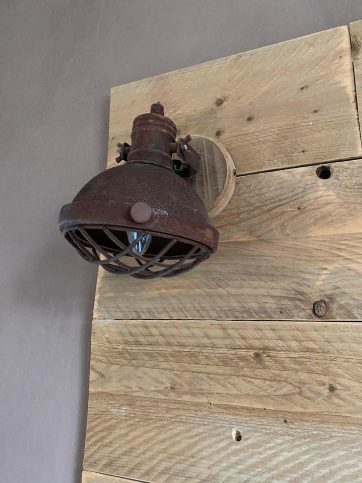 Industriële set verlichting – 2 wandlampen + 1 hanglamp, Huis en Inrichting, Lampen | Wandlampen, Zo goed als nieuw, Ophalen of Verzenden