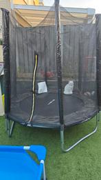 Trampoline 180 cm, amper gebruikt, wel buiten gestaan, Ophalen, Zo goed als nieuw