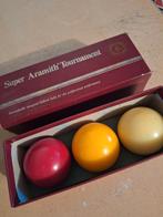 Super Aramith Tournament biljartballen, Sport en Fitness, Biljarten en Poolen, Ophalen of Verzenden, Zo goed als nieuw, Keu of Ballen