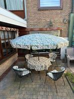 Tuinkussens + parasol + tafelkleed (royal garden elegance), Tuin en Terras, Tuinsets en Loungesets, Ophalen of Verzenden, Zo goed als nieuw