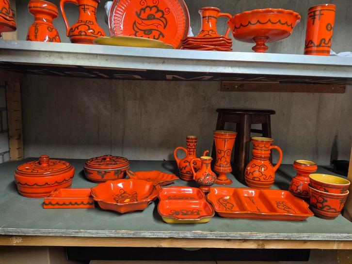 Flora Holland Antiek Vintage Serviesset, Antiek en Kunst, Antiek | Keramiek en Aardewerk, Ophalen