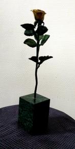 Kunst sculptuur Artihove De gouden roos - 26 cm hoog, Ophalen of Verzenden
