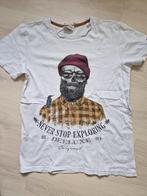 DEELUXE T-shirt wit maat 164 ZGAN, Jongen of Meisje, Ophalen of Verzenden, Zo goed als nieuw, Shirt of Longsleeve