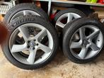 Volvo V70 Velgen + Winterbanden 245/45 R18, 18 inch, Banden en Velgen, Personenwagen, Gebruikt