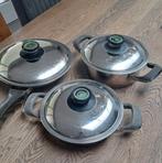 AMC pannen, Huis en Inrichting, Keuken | Potten en Pannen, Ophalen, Gebruikt, Rvs, Pannenset