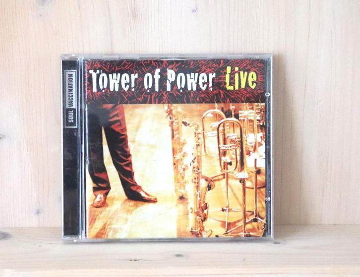 Cd Tower Of Power Live, Soul Vaccination, Cd's en Dvd's, Cd's | R&B en Soul, Zo goed als nieuw, Soul of Nu Soul, 1980 tot 2000