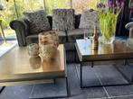 NIEUWE SALONTAFELS set van 2 goud alu met zwart onderstel, Ophalen, Wilms, Nieuw, Info@houseofcoco.nl