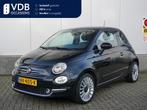 Fiat 500 0.9 TwinAir T Lounge 80 PK Navigatie | Clima | Park, Auto's, Gebruikt, Met garantie (alle), Leder en Stof, Zwart