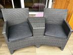 Loveseat voor tuin of balkon, Tuin en Terras, Tuinsets en Loungesets, Gebruikt, Rotan, Loungeset, Bank