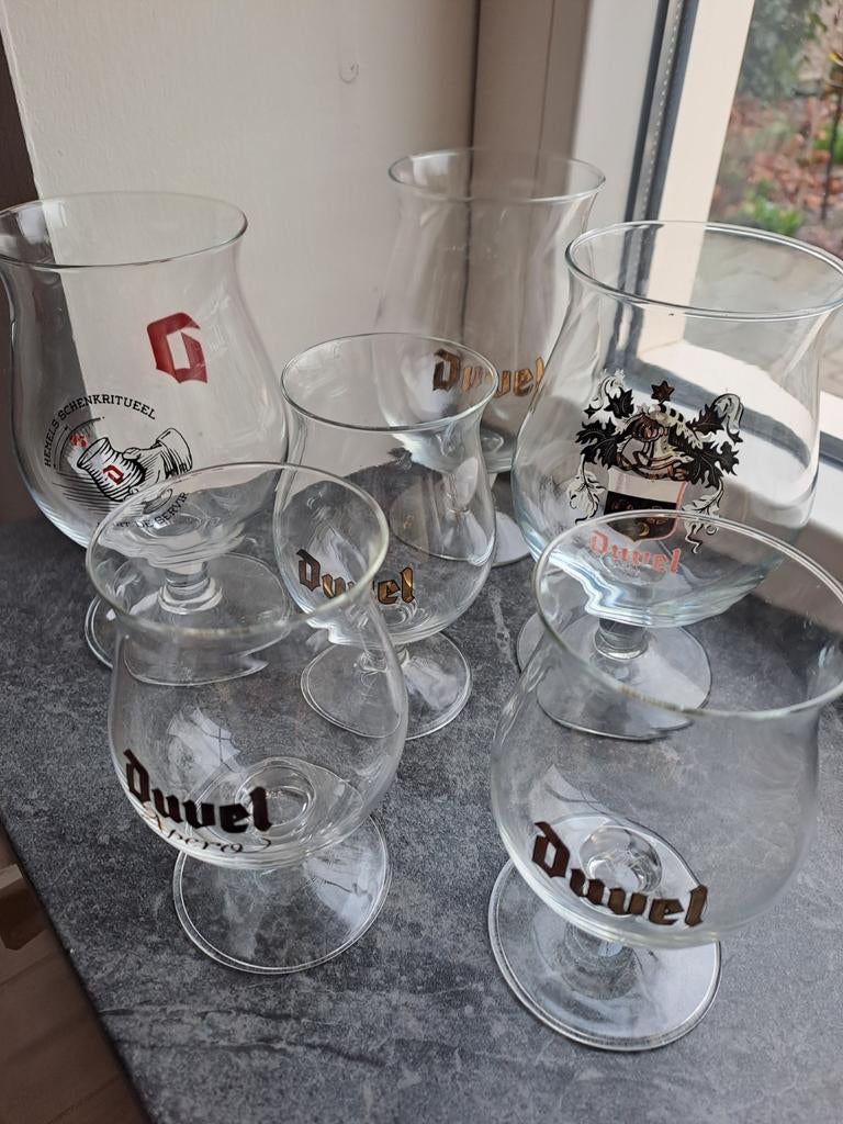 Duvel glazen proefglaasjes en bierglazen, Ophalen of Verzenden, Zo goed als nieuw, Bierglas