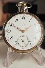Antiek Omega Zilveren Zakhorloge (ca. 1910–1920), Ophalen of Verzenden, Zilver, Omega